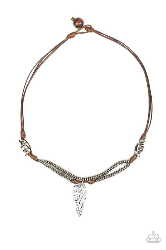 Off With His ARROWHEAD - Brown - Paparazzi Necklace Image