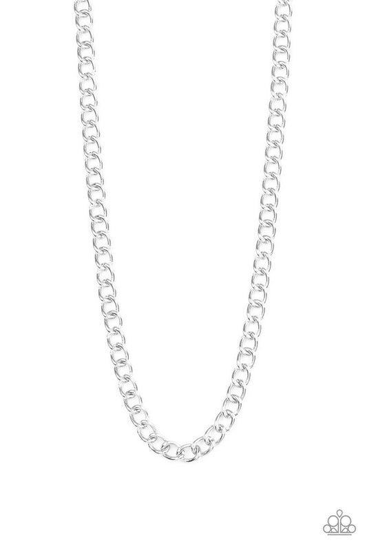 Full Court - Silver - Paparazzi Necklace Image