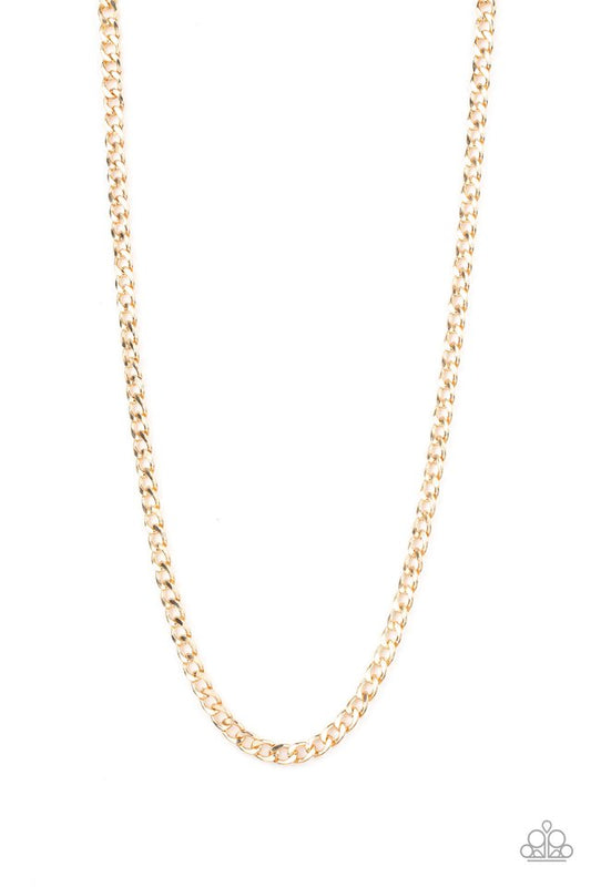 Delta - Gold - Paparazzi Necklace Image