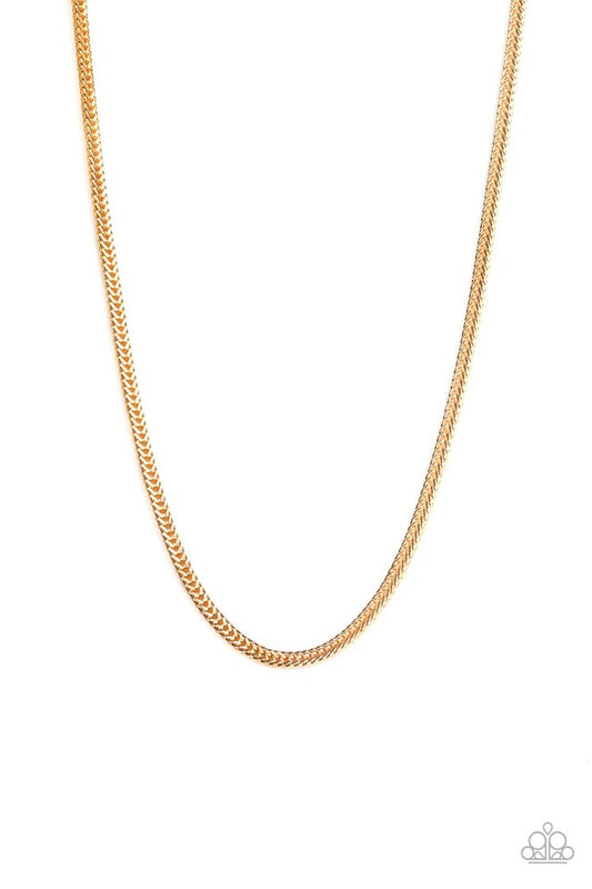 Killer Crossover - Gold - Paparazzi Necklace Image