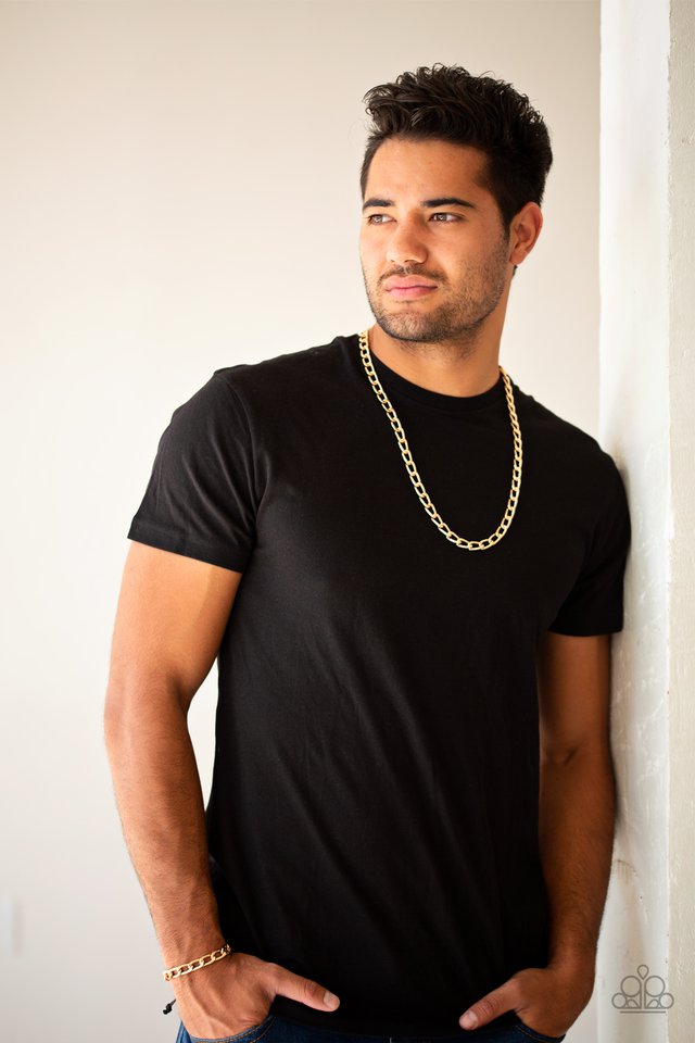 Big Win - Gold - Paparazzi Necklace Image