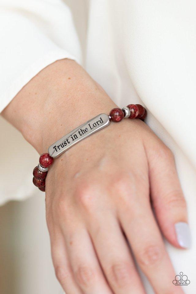 Paparazzi Bracelet ~ Trust Always - Red