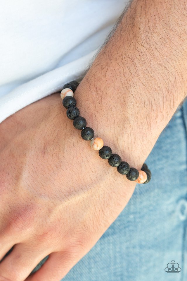 Enlivened - Orange - Paparazzi Bracelet Image