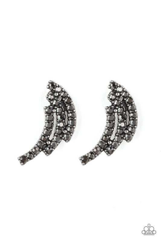 Wing Bling - Silver - Paparazzi Earring Image