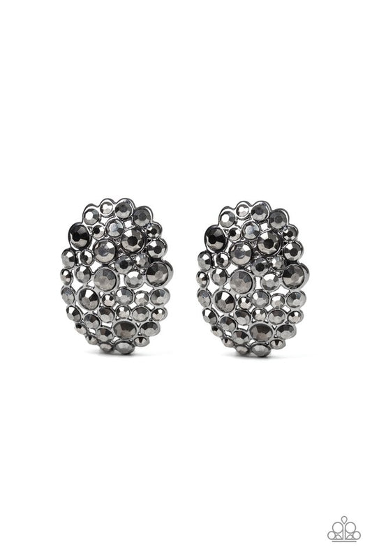 Daring Dazzle - Black - Paparazzi Earring Image