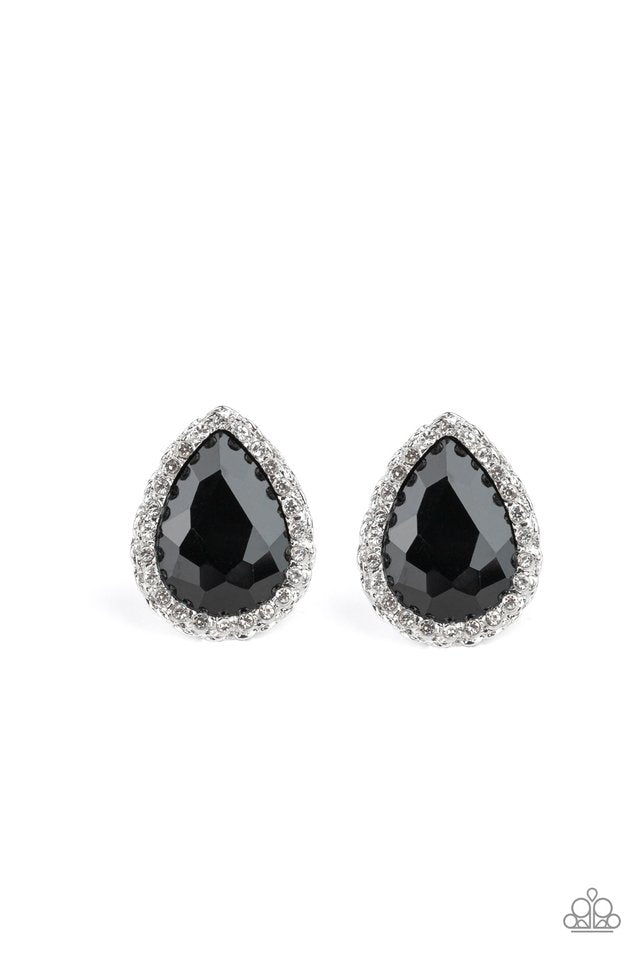 Dare To Shine - Black - Paparazzi Earring Image