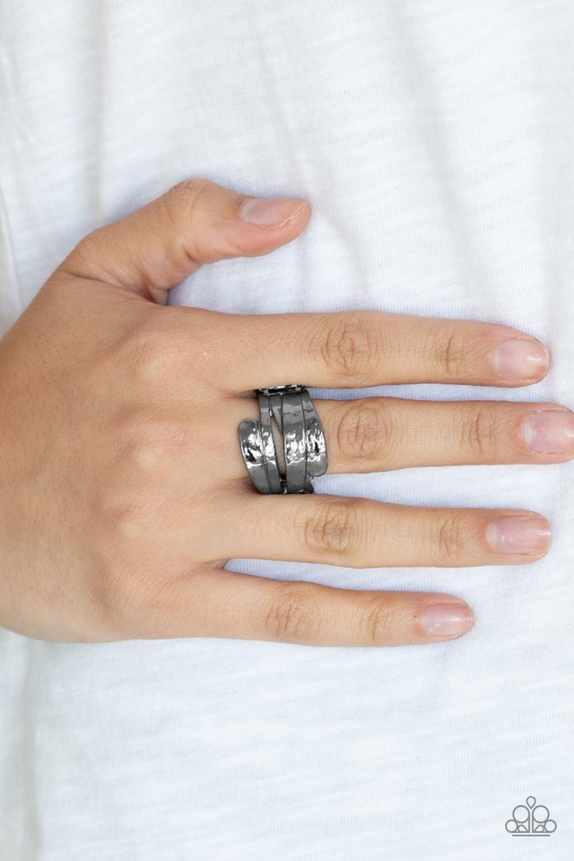 Behind The SHEEN - Black - Paparazzi Ring Image