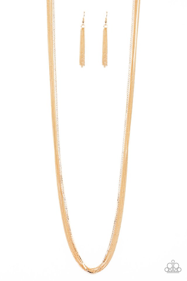 SLEEK and Destroy - Gold - Paparazzi Necklace Image