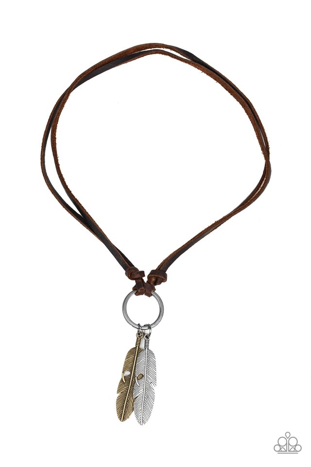 Sky Walker - Brown - Paparazzi Necklace Image