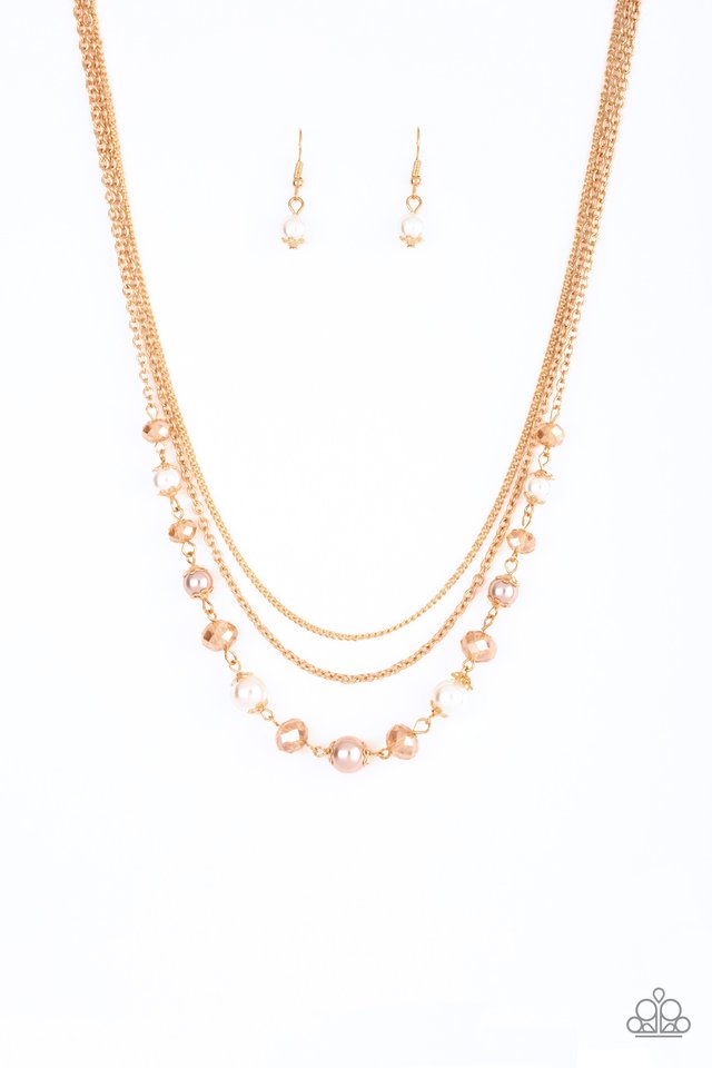 Tour de Demure - Gold - Paparazzi Necklace Image