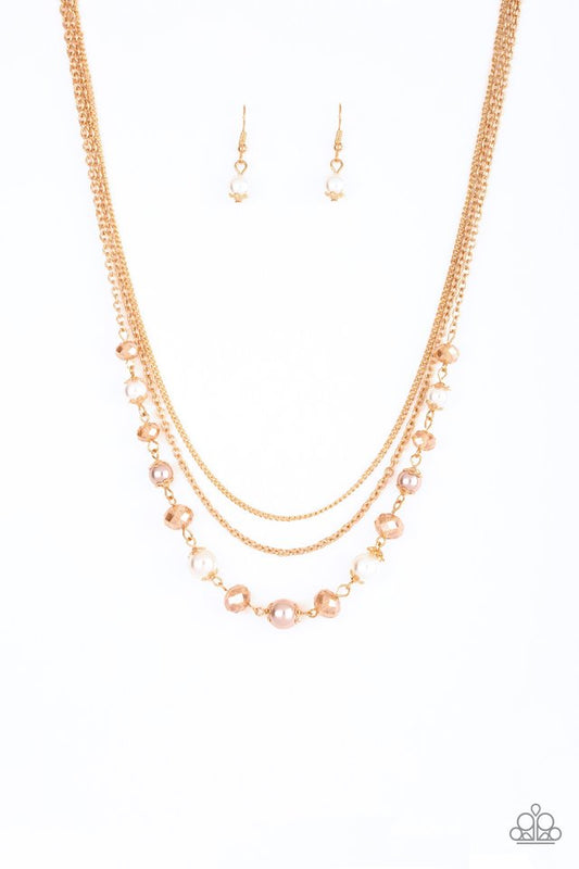 Tour de Demure - Gold - Paparazzi Necklace Image