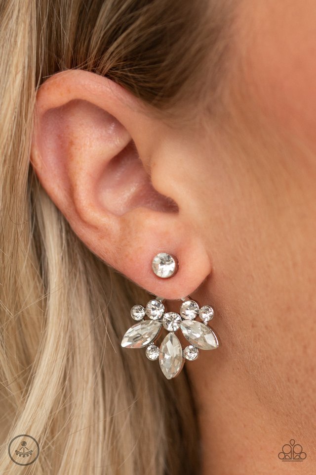 Crystal Constellations - White - Paparazzi Earring Image