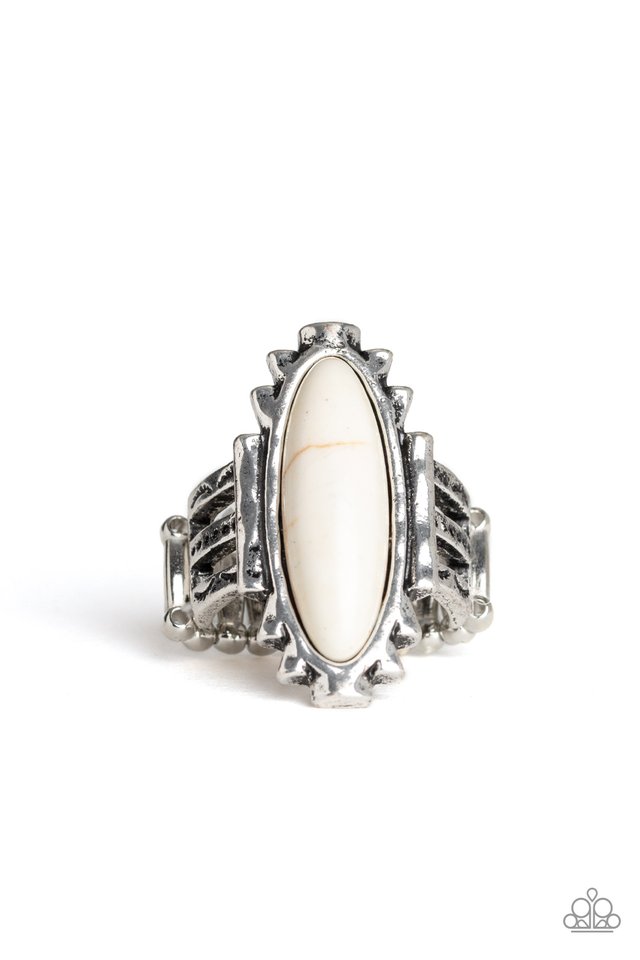 Canyon Colada - White - Paparazzi Ring Image