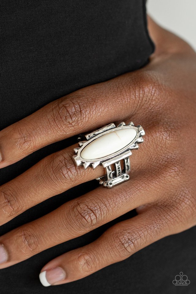 Canyon Colada - White - Paparazzi Ring Image