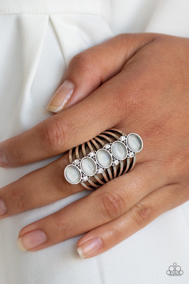 BLING Your Heart Out - White - Paparazzi Ring Image