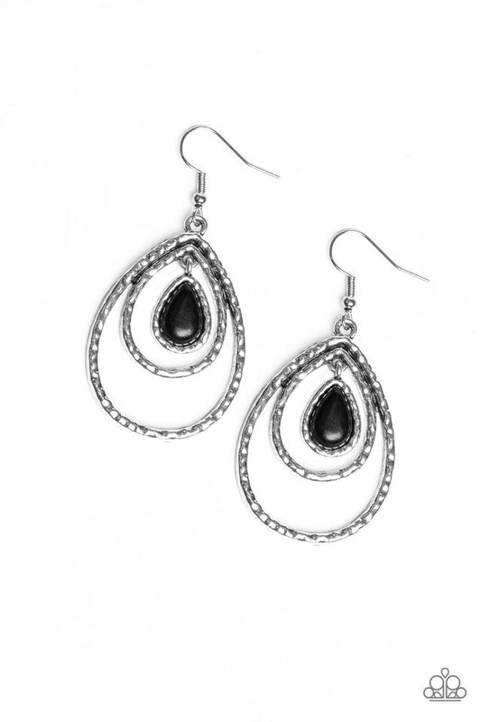 Desert Tempest - Black - Paparazzi Earring Image