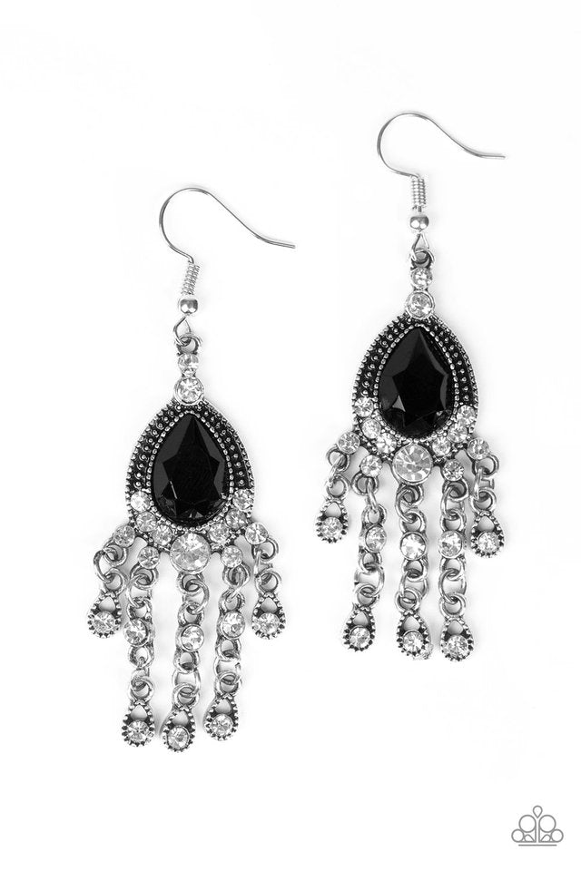 Bling Bliss - Black - Paparazzi Earring Image