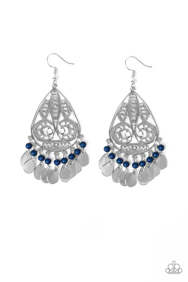Mermaid Mojito - Blue - Paparazzi Earring Image