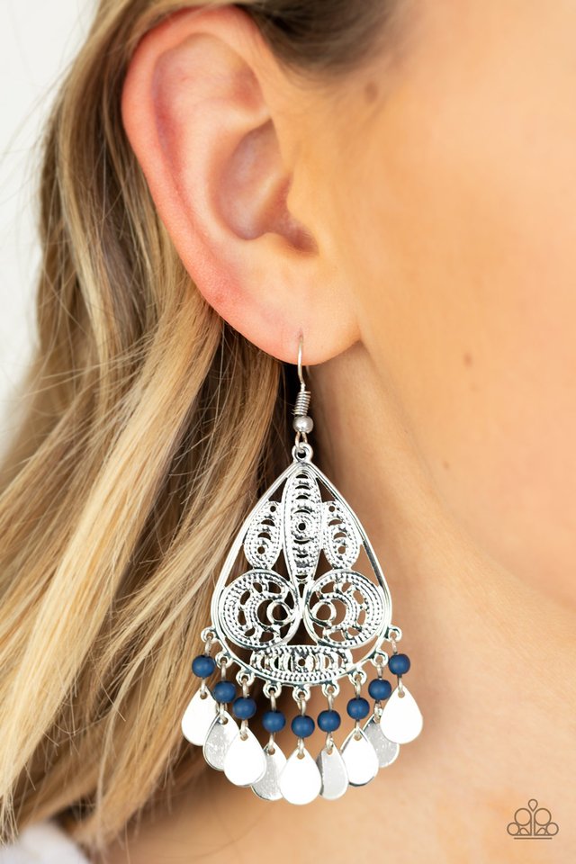 Mermaid Mojito - Blue - Paparazzi Earring Image