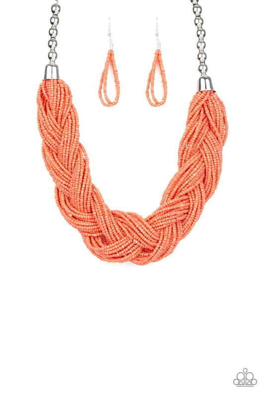 The Great Outback - Orange - Paparazzi Necklace Image