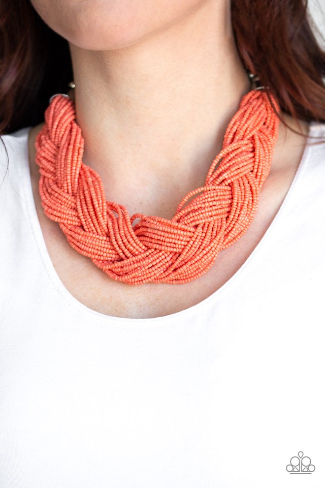 The Great Outback - Orange - Paparazzi Necklace Image