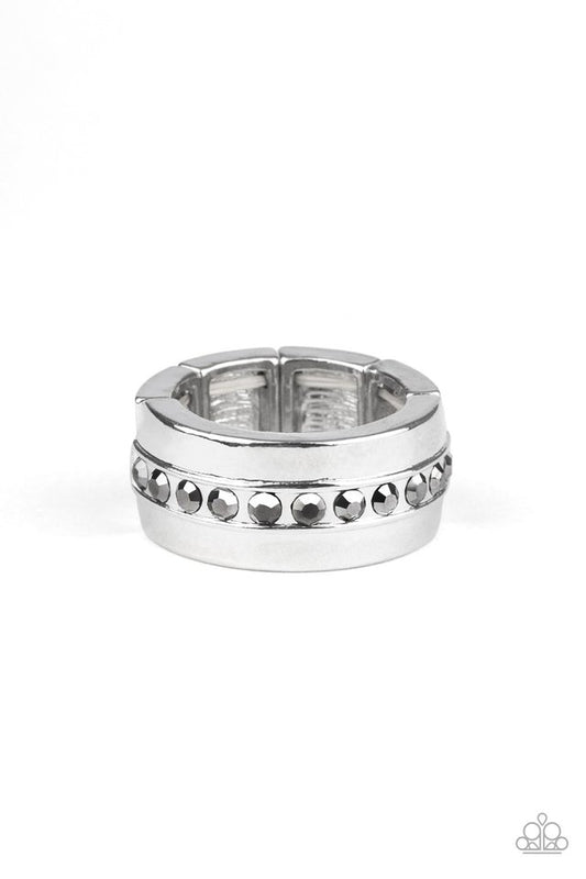 Reigning Champ - Silver - Paparazzi Ring Image
