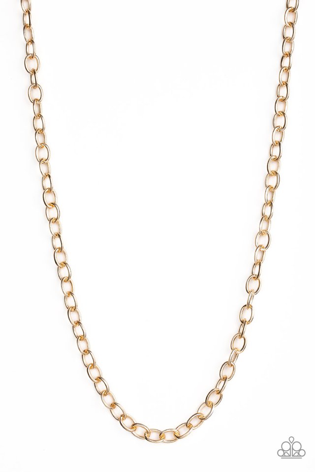 Courtside Seats - Gold - Paparazzi Necklace Image