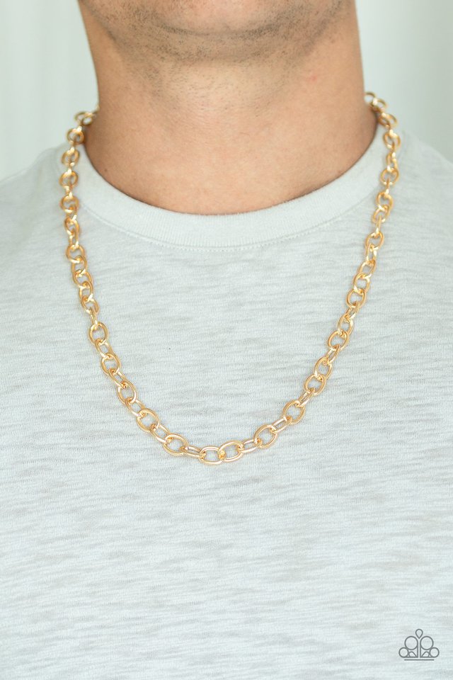 Courtside Seats - Gold - Paparazzi Necklace Image