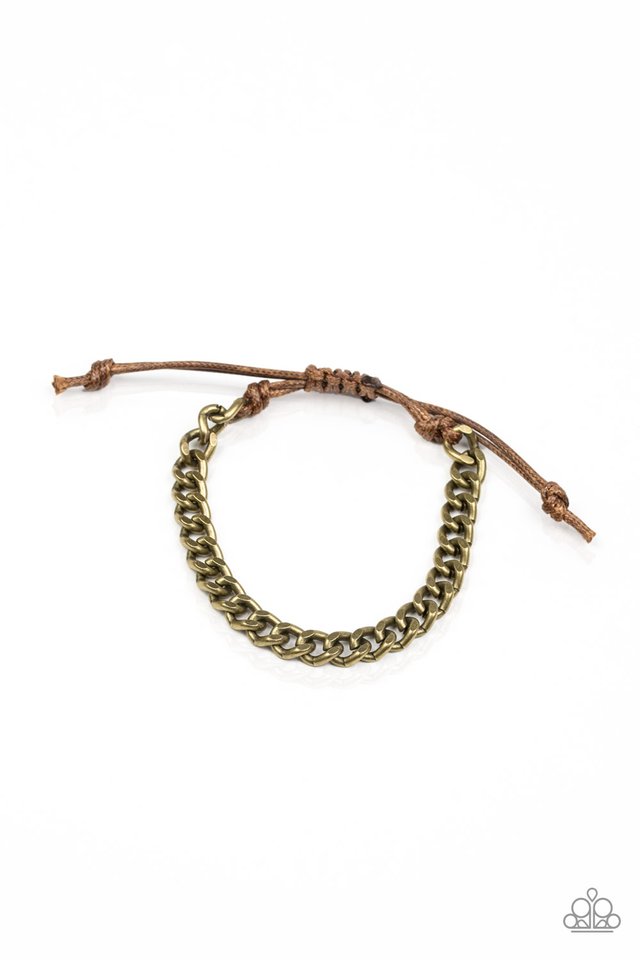 Tiebreaker - Brass - Paparazzi Bracelet Image