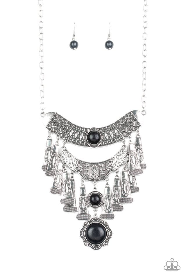 Sahara Royal - Black - Paparazzi Necklace Image