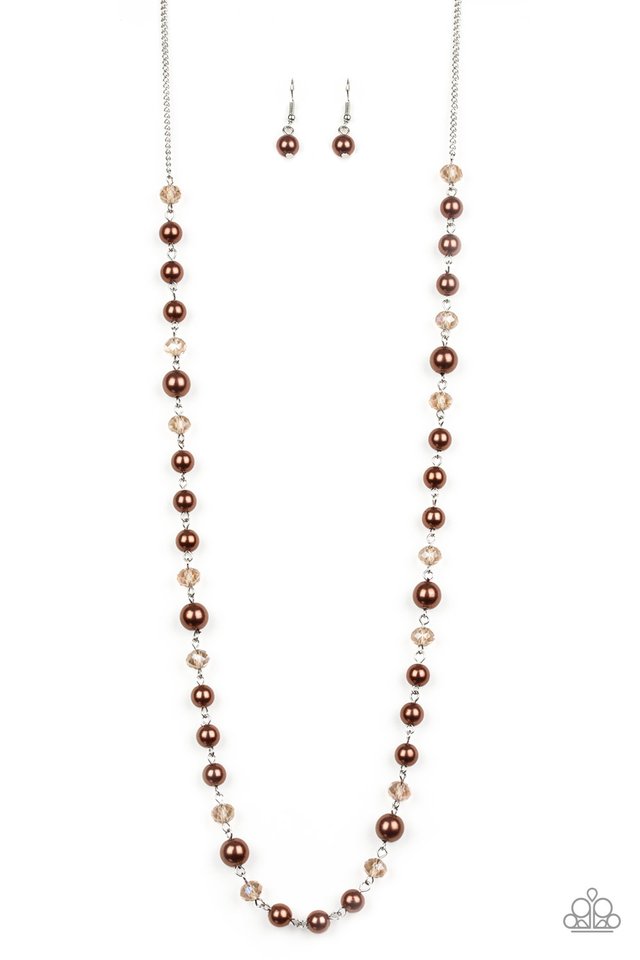 Pristine Prestige - Brown - Paparazzi Necklace Image