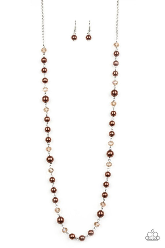 Pristine Prestige - Brown - Paparazzi Necklace Image