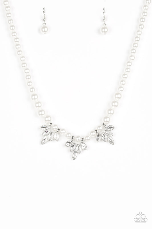 Paparazzi Necklace ~ Society Socialite - White