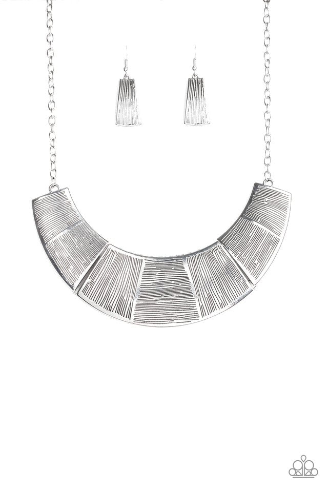 More Roar - Silver - Paparazzi Necklace Image
