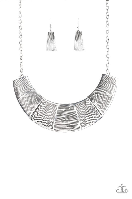More Roar - Silver - Paparazzi Necklace Image