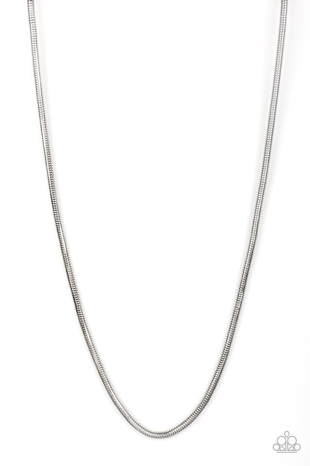 Victory Lap - Silver - Paparazzi Necklace Image