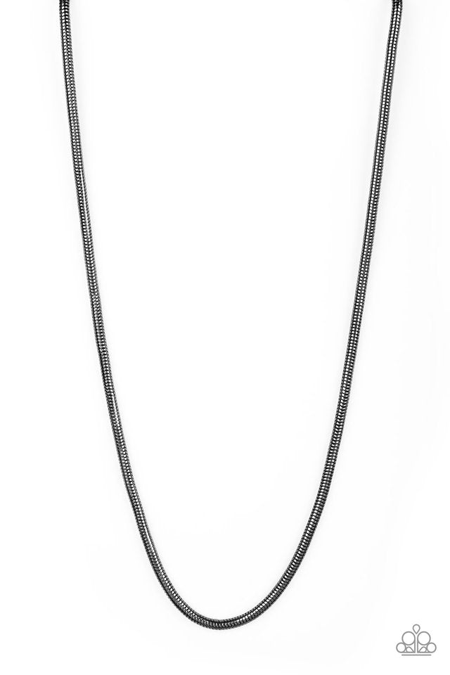 Victory Lap - Black - Paparazzi Necklace Image
