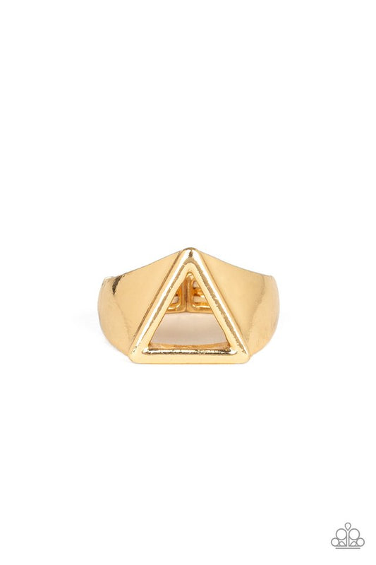 Trident - Gold - Paparazzi Ring Image