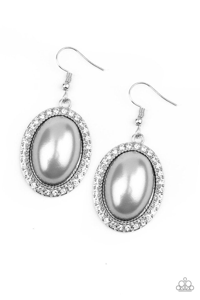 Celebrity Crush - Silver - Paparazzi Earring Image