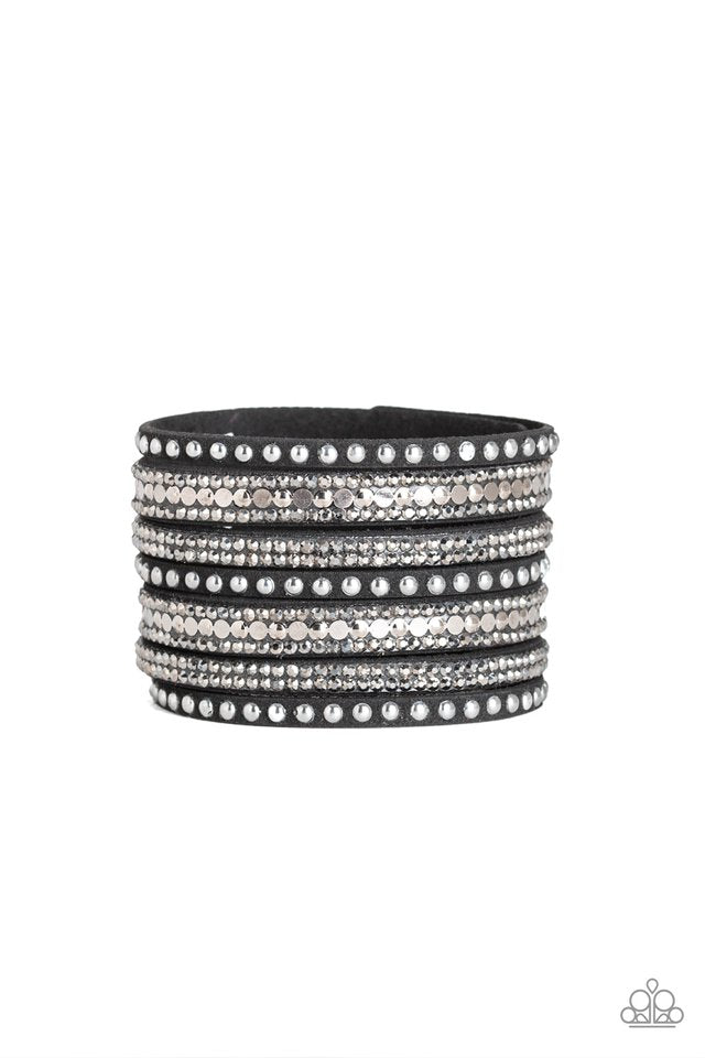 All Hustle and Hairspray - Black - Paparazzi Bracelet Image