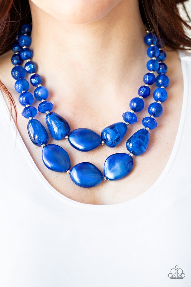 Beach Glam - Blue - Paparazzi Necklace Image