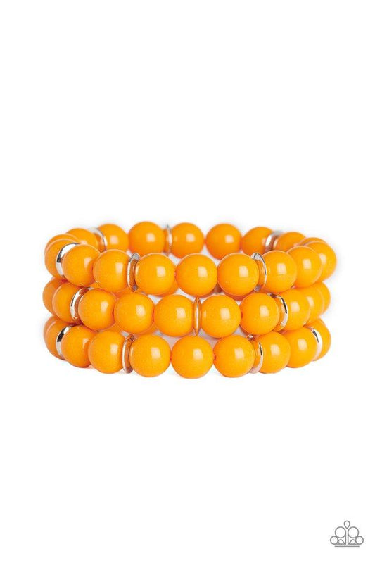 Paparazzi Bracelet ~ Chroma Collision - Orange