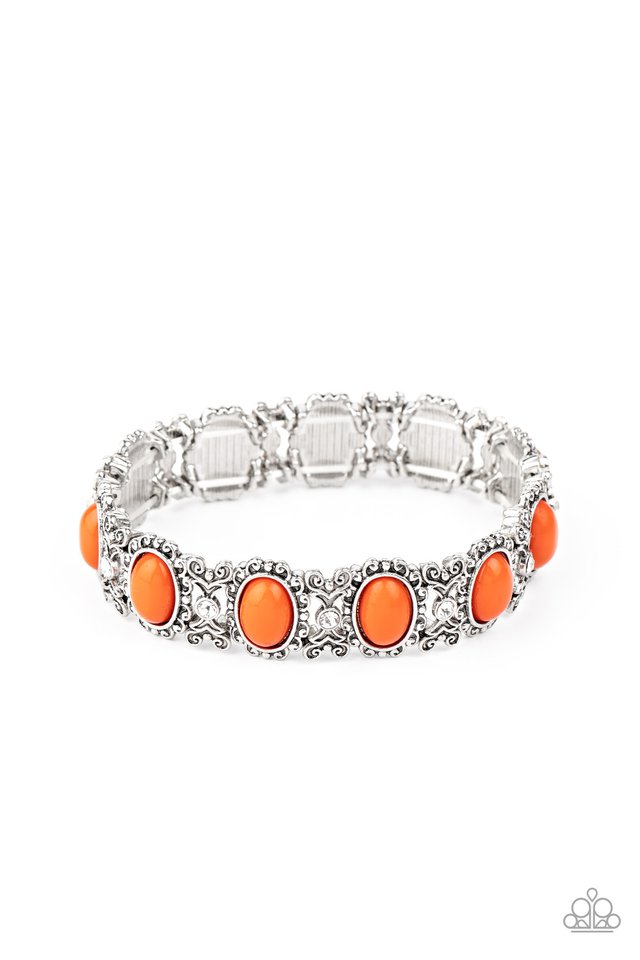A Piece of Cake - Orange - Paparazzi Bracelet Image