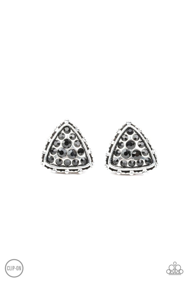 Rebel Rapture - Black - Paparazzi Earring Image