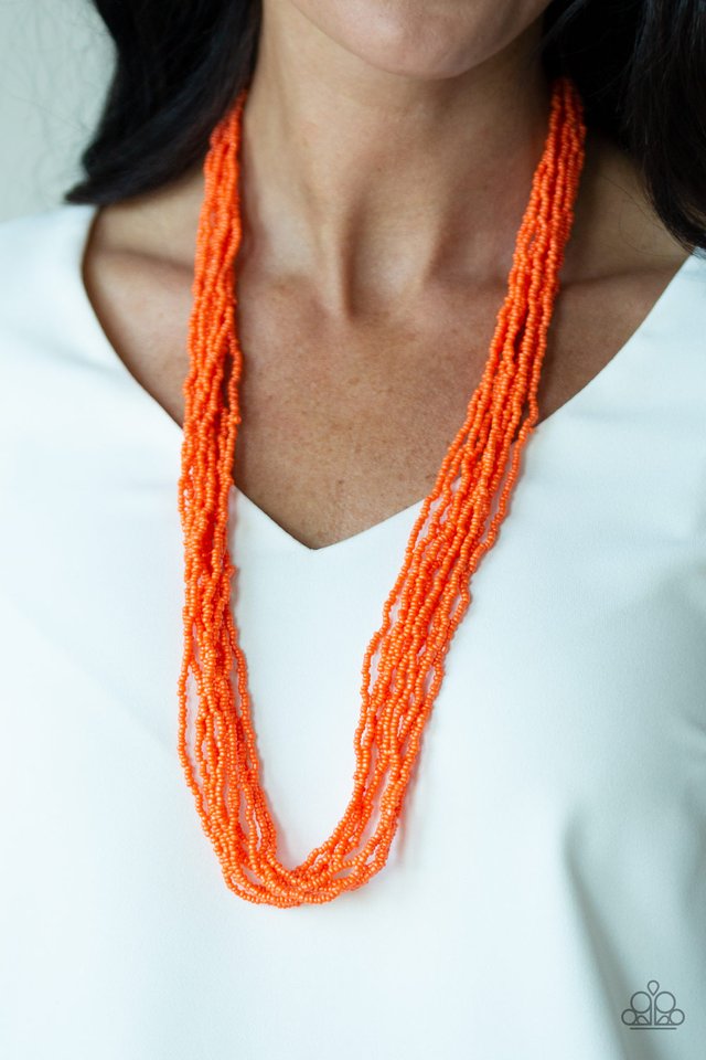 Congo Colada - Orange - Paparazzi Necklace Image