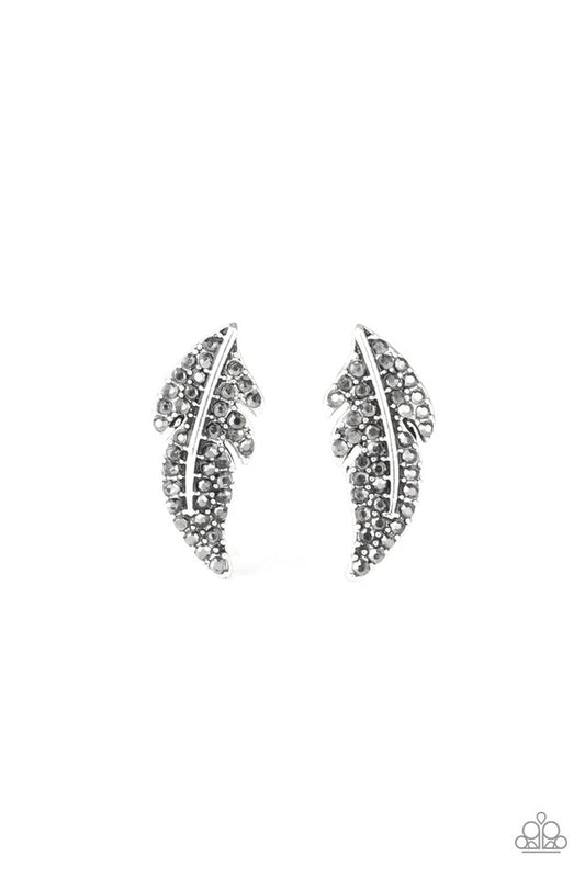 Feathered Fortune - Silver - Paparazzi Earring Image