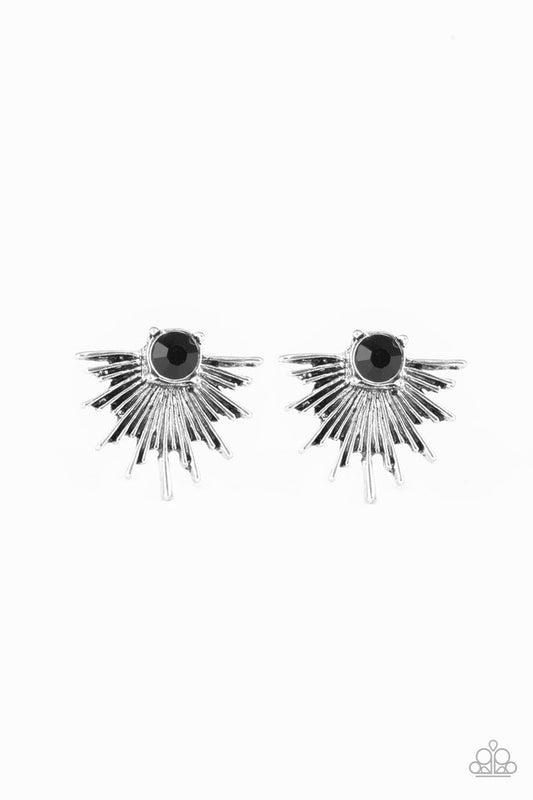 Starry Light - Black - Paparazzi Earring Image