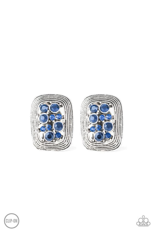 Darling Dazzle - Blue - Paparazzi Earring Image
