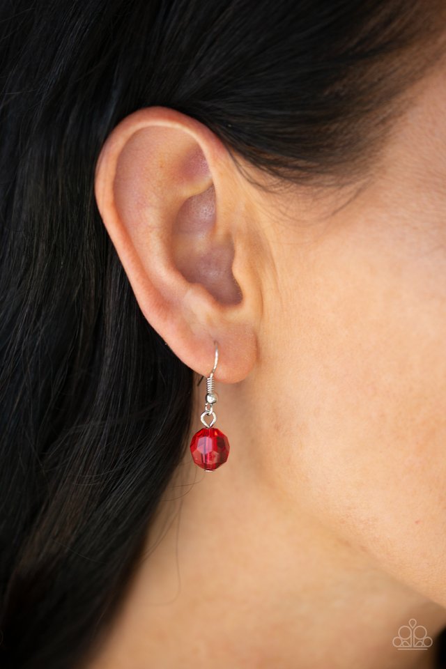 Turn It Up - Red - Paparazzi Necklace Image