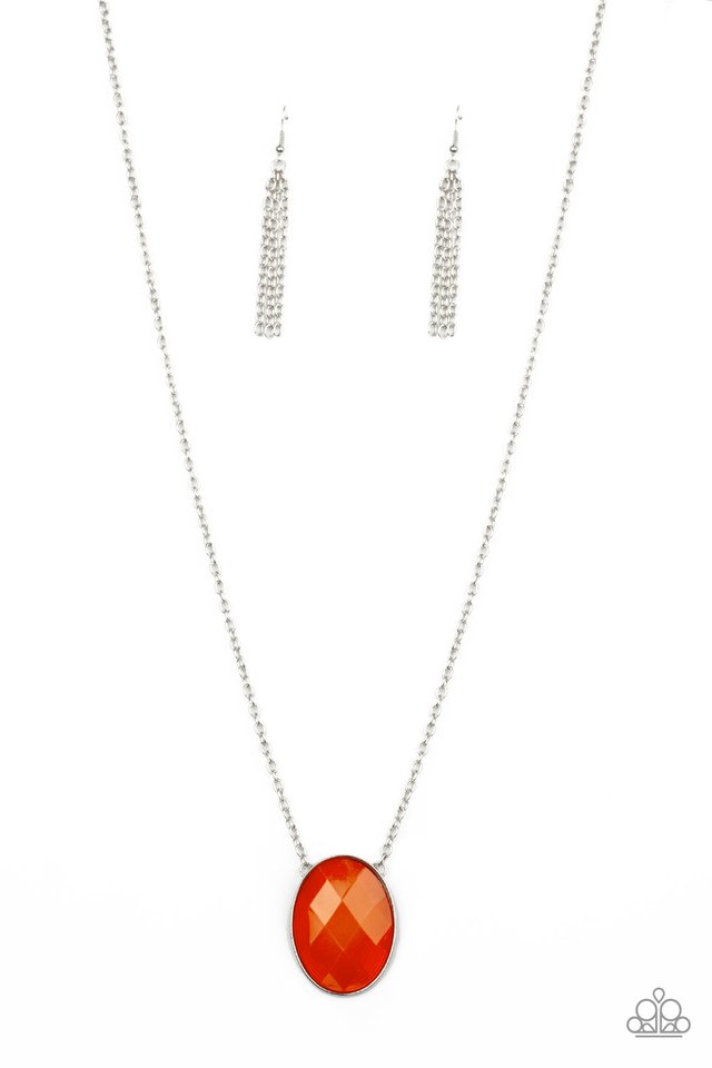 Intensely Illuminated - Orange - Paparazzi Necklace Image